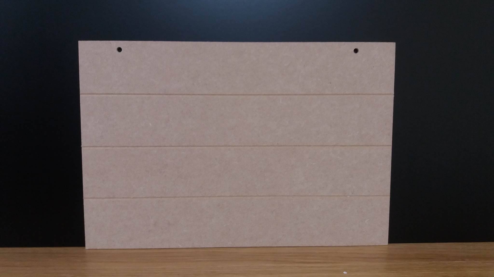 Plank Board 30cm x 20cm Landscape (2 Holes) Woodform Crafts